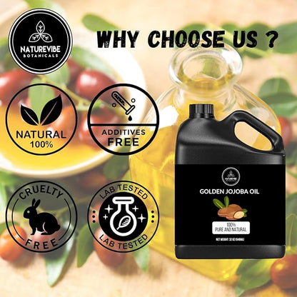 Naturevibe Botanicals Jojoba Oil 32 Ounces
