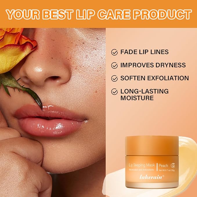 Lip Sleeping Mask,Moisturizing Lip Mask 0.7oz(02-Berry)