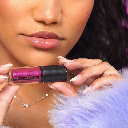 Palladio Hydrating Lip Oil Infused with Hyaluronic Acid, Hydrating