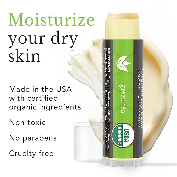 Natural Lip Balm Chapstick Pack - 12 Chap