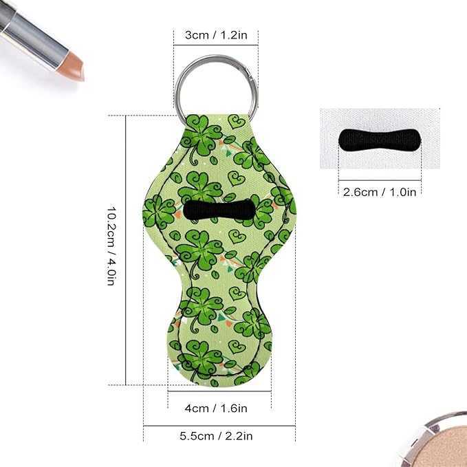 Chapstick Holder Keychain for Lipstick Lip Girls