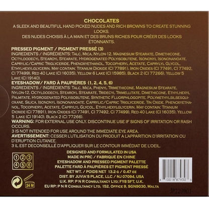 Juvia's Place Palette The Chocolates - Tan, Auburn,