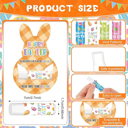 48 Pcs Easter Lip Balm Bulk