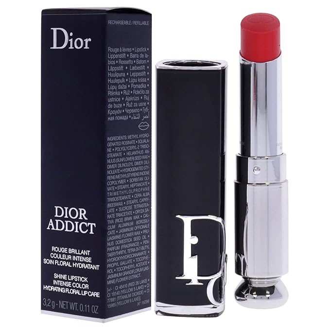 Dior Christian Addict Hydrating Shine Lipstick - 659 Coral Bayadere Lipstick (Refillable) Women 0.11 oz