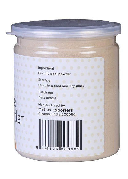Orange Peel Powder 8 oz (227 grams) | 100% Natural Care For Acne, Tan & Blackheads | Effective DIY Face Mask Ingredient | Rich in Vitamin C | Helps Get a Glowing Skin | by Yogi's Gift®