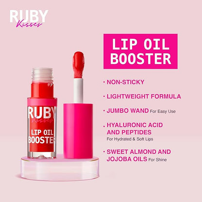 Ruby Kisses Lip Oil Booster, Hydrating Lip Gloss