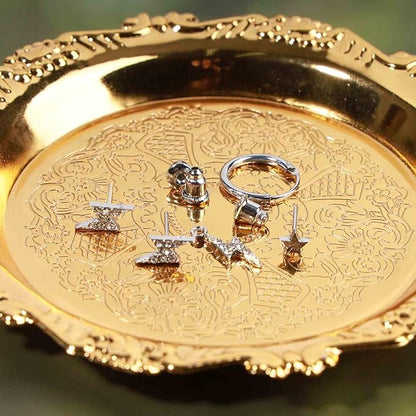 Punk Rhinestone Thunder Earrings Cz Lighting