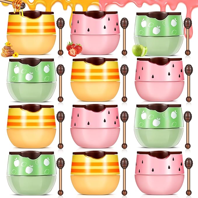 12 Pcs Bee Lip Balm Honey