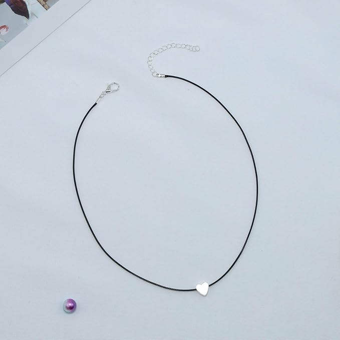 Fashion Silver Tiny Love Choker Necklace