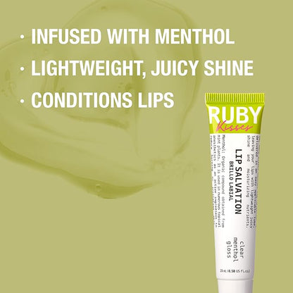 Ruby Kisses Salvation Lip Gloss, Lightweight, Juicy Shine, Gloss,