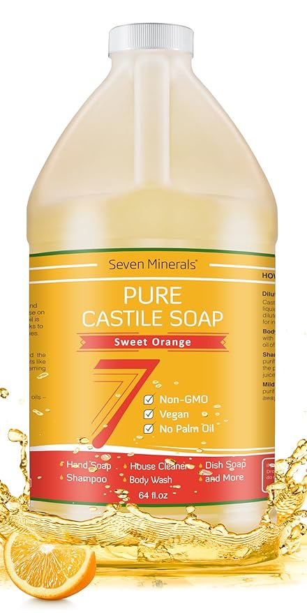 Pure Castile Soap, Sweet Orange -