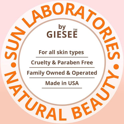 Sun Laboratories By Giesee Ultra Dark Self Tanning Lotion 32 oz - Organic Sunless Tanning Lotion, Extra Dark Self Tanner, Natural Self Tanning Lotion for Face & Body, Instant Tan Glow Beauty