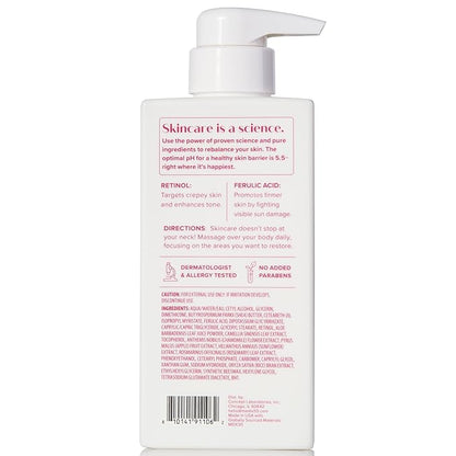 MEDIX Fragrance Free Retinol Body Lotion Crepey Skin Care Treatment | Firming Body & Face Moisturizer | Anti Aging Retinol Cream For Face Targets Look Of Crepe Skin & Wrinkles, 15 Fl Oz