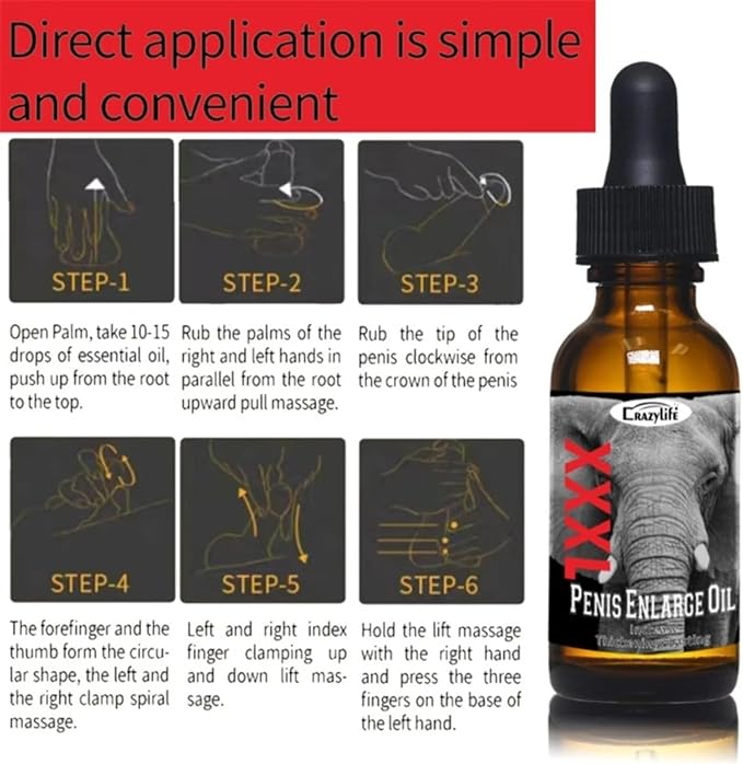 Large Size Enlarge Oil Enlarger Growth Oil Fast BIGER Thick Enlargement Gel for Men 10ML by CRAZYLIFE (2)