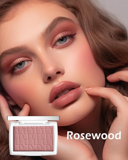 Powder Blush Palette, Matte Powder Makeup Blush for Enhancing -#Rosewood