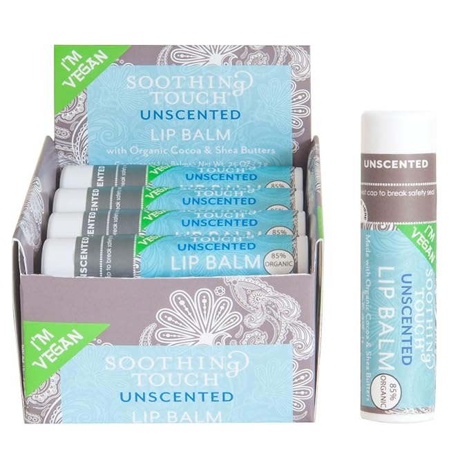 Soothing Touch Unscented Vegan Lip Balm,
