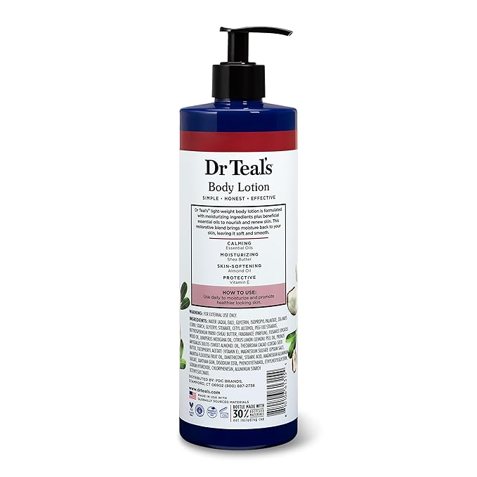 Dr Teal's Body Lotion, Shea Butter 18 oz