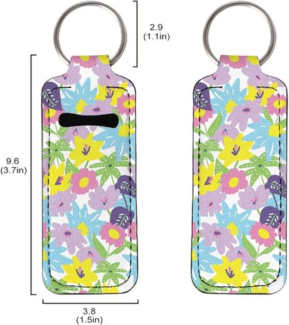 Colorful Flower Painting Lipstick Holder Sleeve