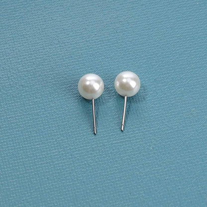 Boho Pearl Studs Earrings Tiny Pearl Earrings Minimalist