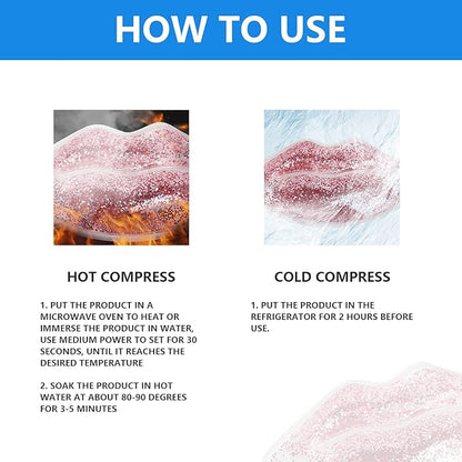 Lip Gel Ice Pack, Reusable Hot