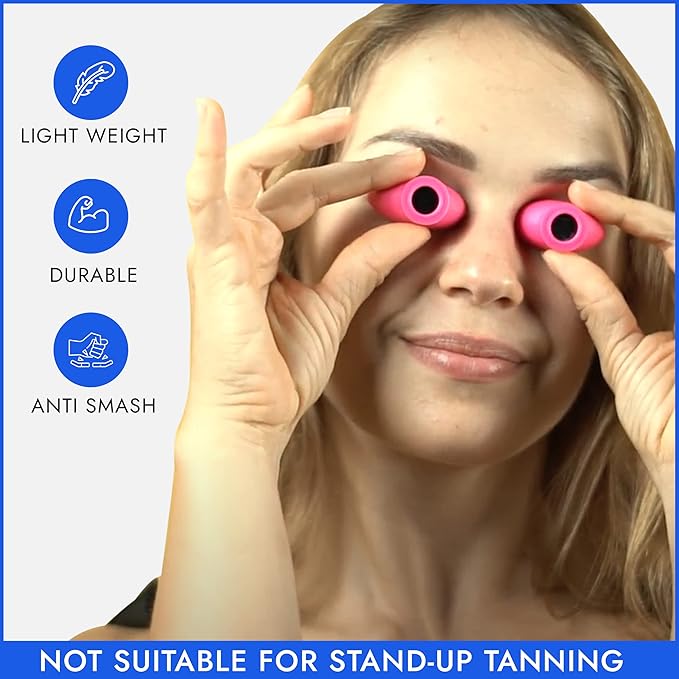 Super Sunnies Slim Flex UV Eye Protection, FDA Compliant Individual Tanning Goggles Eyeshields