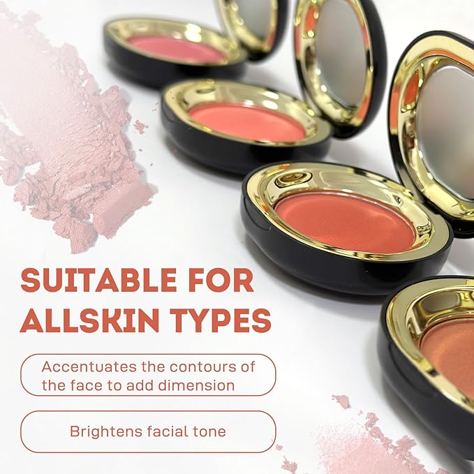 Face Blush for Cheeks Waterproof Smooth Creamy Formula,