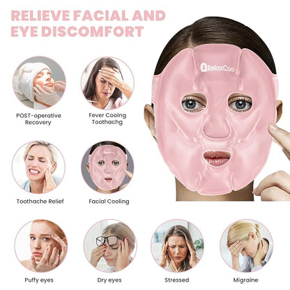 Cold face eye mask ice