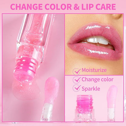 Magic Color Changing Lip Oil, Hydrating