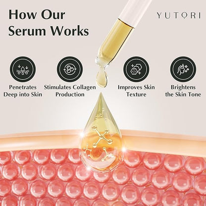 Yutori PDRN Serum with Caffeine Booster - Plant Based Antiaging Skin Serum, Lifting Visibly for Wrinkle Care, Anti-aging, Hydrating, Natural Glow and Face Toner for All Skin Types, 1.01fl (30ml)