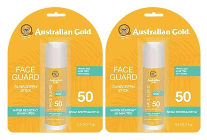 Australian Gold SPF 50+ Face Guard, 0.5 Ounce (Pack of 2)