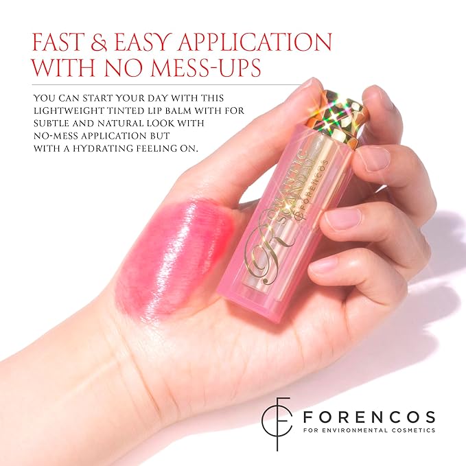 Tinted Lip Balm Hydrating 0.11oz, Glow Scarlet)
