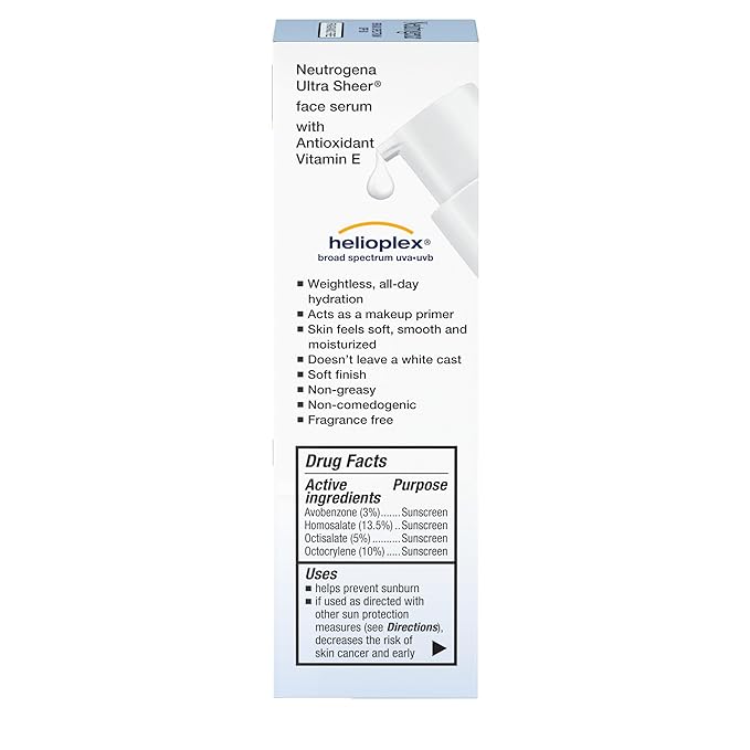 Neutrogena Ultra Sheer Moisturizing Face Serum