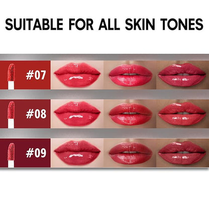 Matte Lip Gloss for Women,3 PCS Matte Liquid Gloss