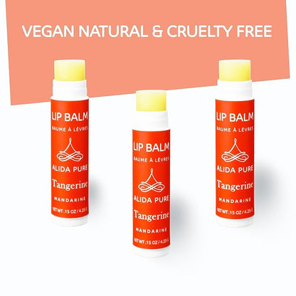 Tangerine Lip Balm, Vegan Lip Balm Lips,