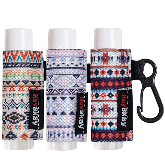 HEYSKAY Lip Balm Holder Sleeves Keychain