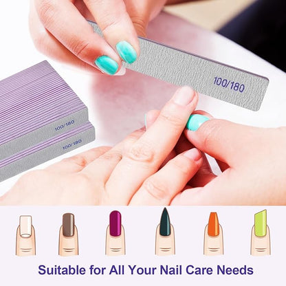 Nail Files (50 Pack), 100/180