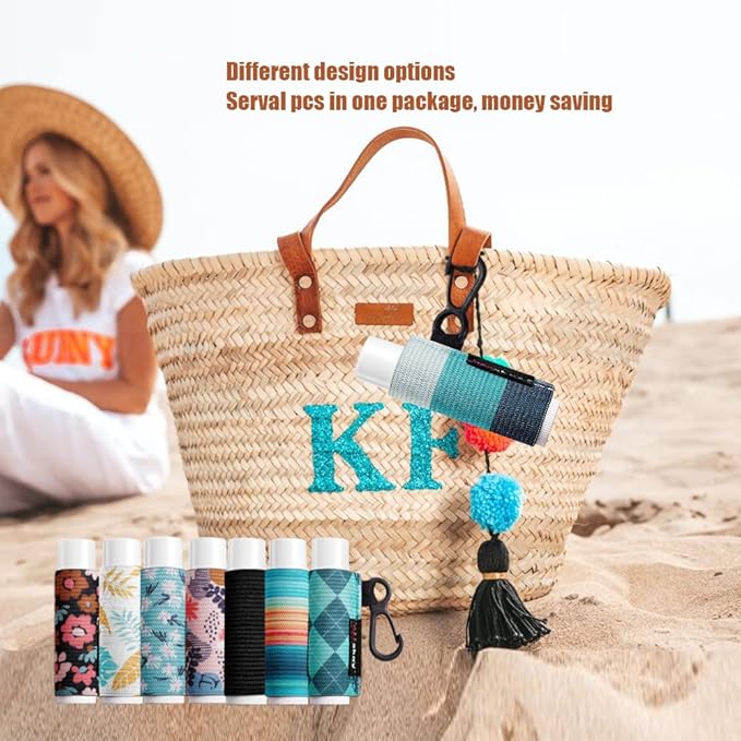 Lip Balm Holder Sleeves Keychain Chapstick