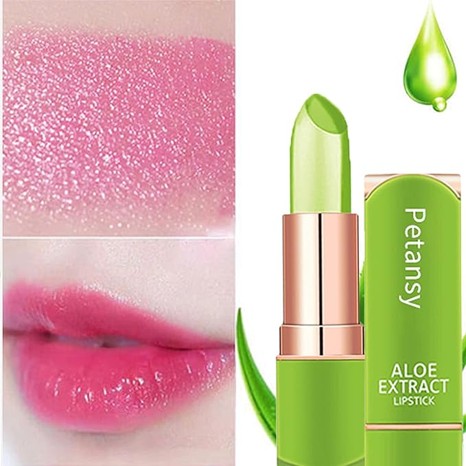 Petansy 3 Packs Aloe Vera Lipstick, Lips Moisturizer Long