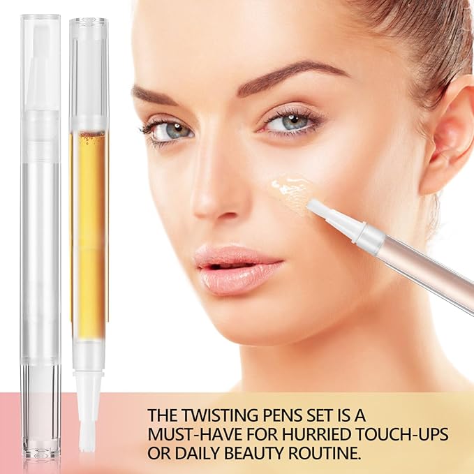 Beaupretty 40pcs 3ml Cuticle Oil Pen with Stickers 3ml