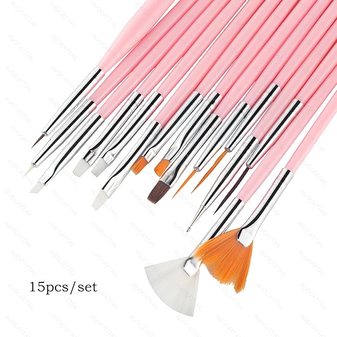 Auocattail nail art tool set