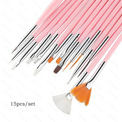 Auocattail nail art tool set