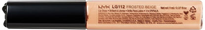 NYX Professional Makeup Mega Shine Lip Gloss, Frosted Beige, 0.37 Ounce