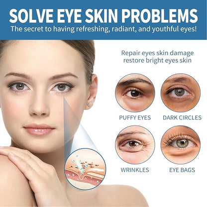 Zetiling 8 Pack Reusable Ice Gel Eye Pad for Puffy Eyes, Hot Cold Eye Mask, Deep Hydration and Anti Aging Effects