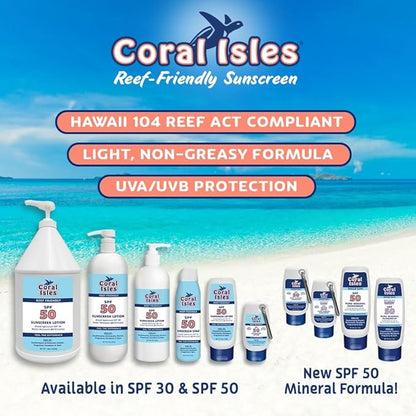 Sunscreen Spray SPF 30 - Broad Spectrum UVA/UVB Protection - Hawaii 104 Reef Act Compliant (Oxybenzone & Octinoxate Free) - Non-Greasy, Fragrance Free - Water Resistant - 6 Fl Oz 3 pack