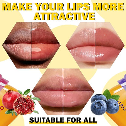 2PCS Lip Balm Honey Pot,Moisturizing Lip