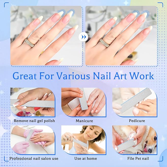 Nail file 100/180 grit 25