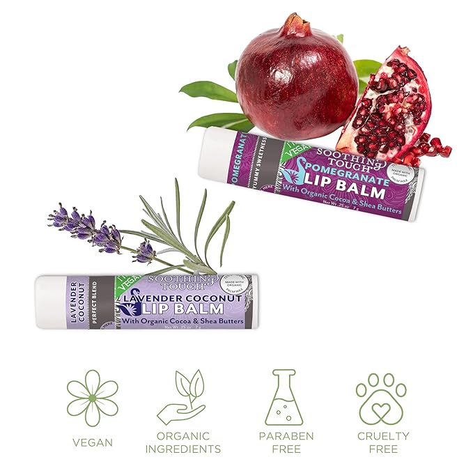 Vegan Lip Balm Set - Pack Lavender