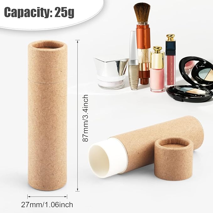 10 Pcs 25g Paperboard Lip Balm