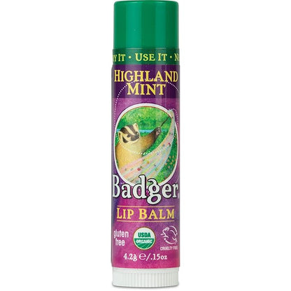 Badger Highland Mint Classic Lip Balm 0.15oz