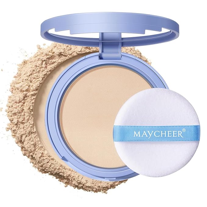 Oil Control Face Pressed Powder, Matte and Smooth Face 35Oz